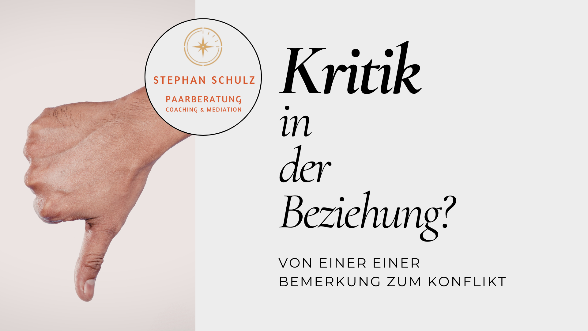 Warum Kritik Beziehungen belastet