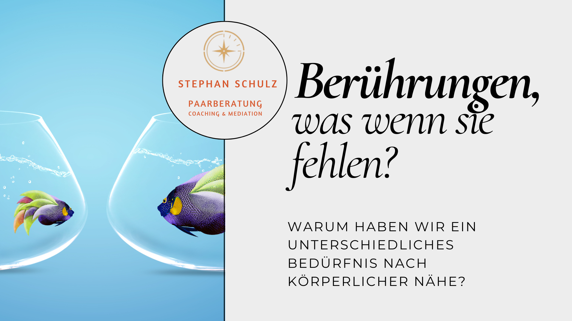 Wenn körperliche Nähe fehlt. Wenn ein Partner mehr Berührung braucht als der andere